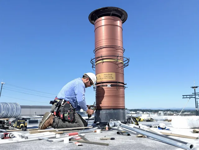 Installed chimney liner by Garfield Heights Chimney Sweep in Garfield Heights, OH