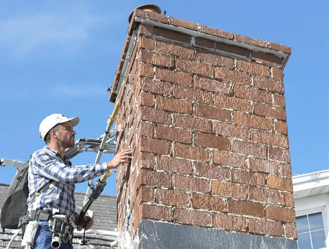Brickwork for a chimney rebuild by Garfield Heights Chimney Sweep in Garfield Heights, OH