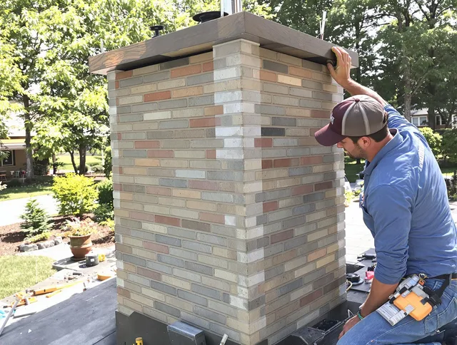 Garfield Heights Chimney Sweep completing a modern chimney remodel in Garfield Heights, OH