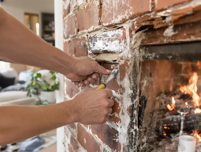 Routine fireplace repair by Garfield Heights Chimney Sweep in Garfield Heights, OH