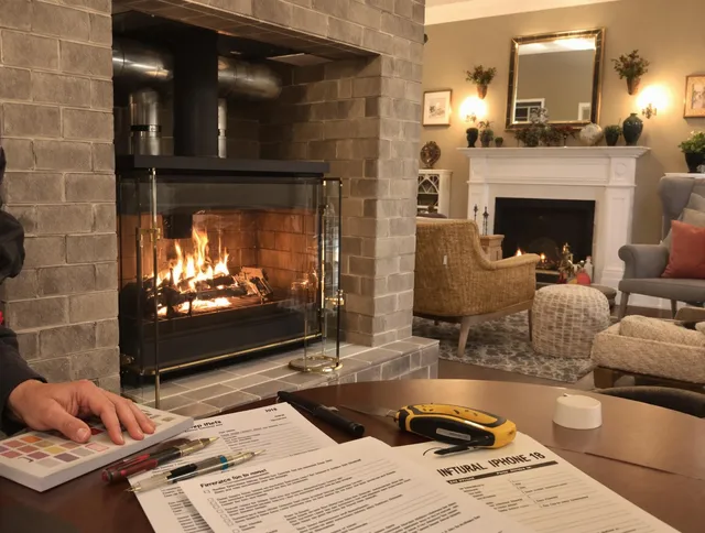 Garfield Heights Chimney Sweep verifying fireplace safety measures in Garfield Heights, OH